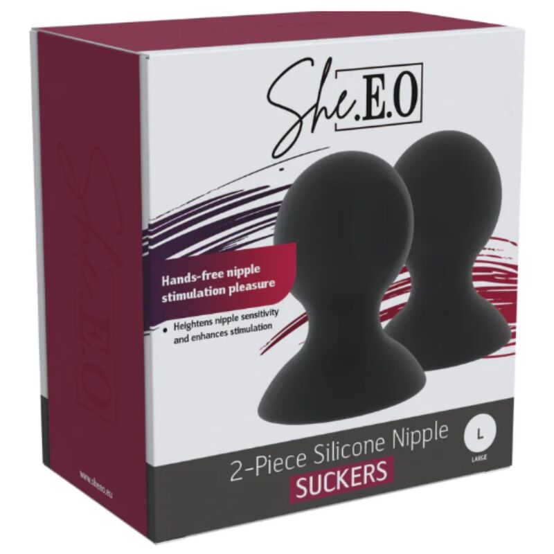 She.E.O Silikon-Nippelsauger mit manuellem Vakuum – Größe L – weitere Produktansicht