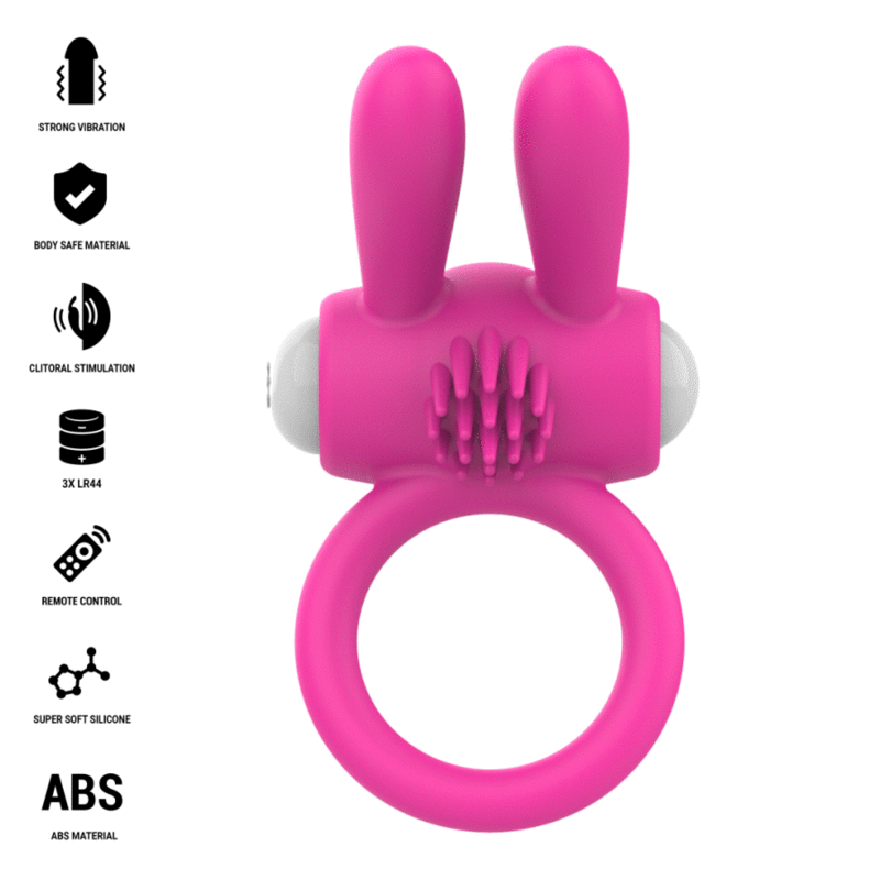 INTENSE - HOPPS VIBRIERENDER PENISRING MIT KLITORISSTIMULATION PINK