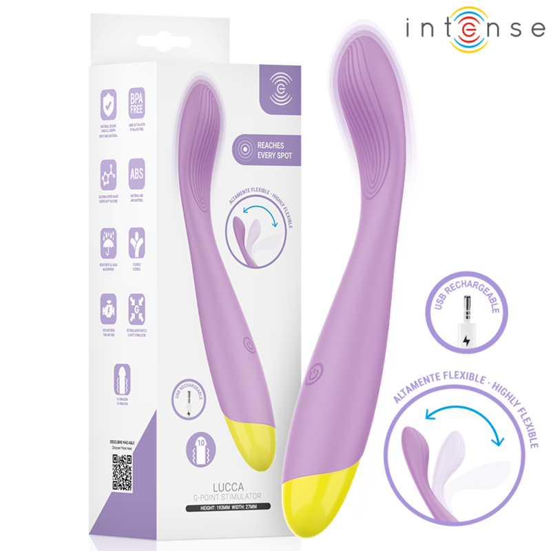 INTENSE - LUCCA FLEXIBLER, USB-AUFLADBARER G-PUNKT-STIMULATOR