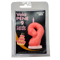 Diablo Picante Dekorationskerze Penisform Zahl 9 Rosa – Produktansicht 1