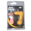 Diablo Picante Dekorationskerze Penisform Zahl 7 Gold – Produktansicht 1