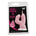 Diablo Picante Dekorationskerze Penisform Zahl 4 Rosa – Produktansicht 1