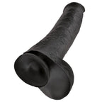KING COCK - REALISTISCHER DILDO MIT HODEN 38 CM SCHWARZ
