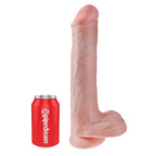 KING COCK - REALISTISCHER DILDO MIT HODEN UND SAUGKÖRPER 38 CM FLEISCH