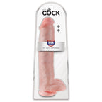 KING COCK - REALISTISCHER DILDO MIT HODEN UND SAUGKÖRPER 38 CM FLEISCH