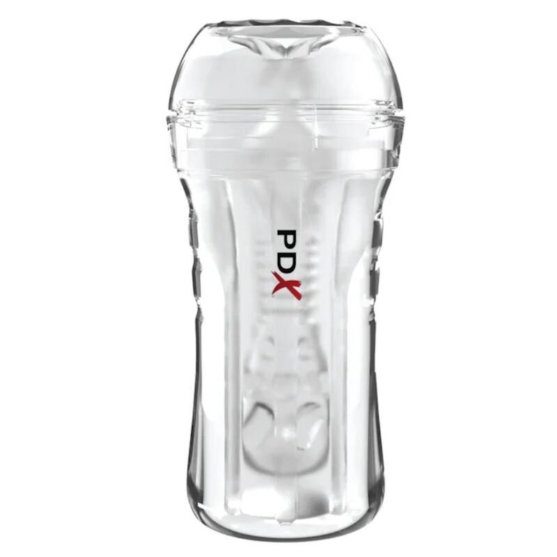 PDX Extreme Super Luscious Lips Masturbator – Transparent