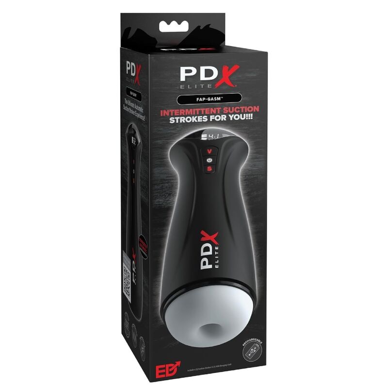 PDX Elite Fap-Gasm Clear Saugmasturbator – Transparent