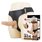 Pretty Love Zane Strap-on-Set 17 cm – Natur