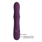 PRETTY LOVE - ZACH WIEDERAUFLADBARER HASE-VIBRATOR MIT STOSSFUNKTIONEN UND 5+5 FUNKTIONEN