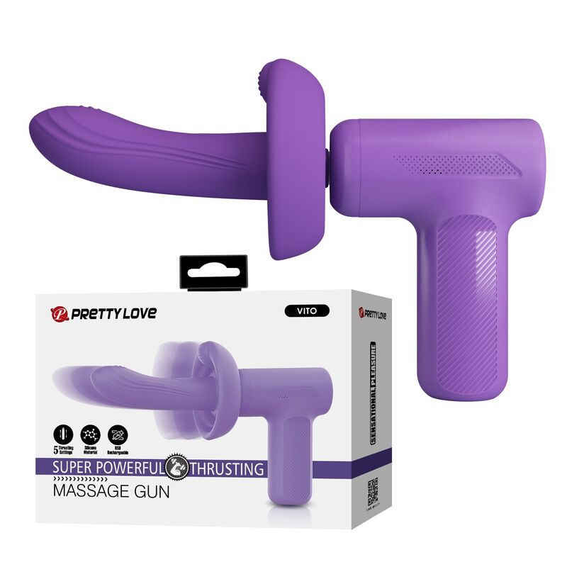 Pretty Love Vito Stoß-Massager – Lila