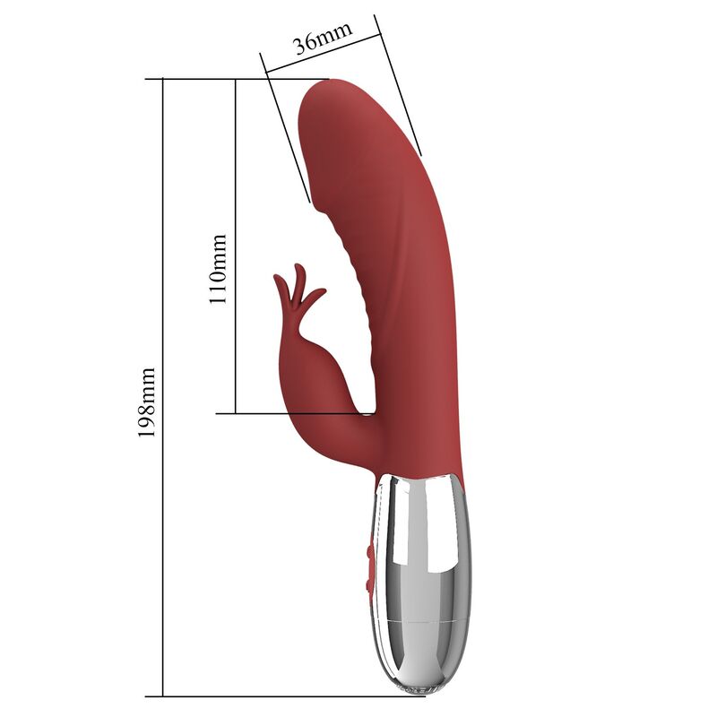 Pretty Love Rosewood Rabbit-Vibrator – Rot