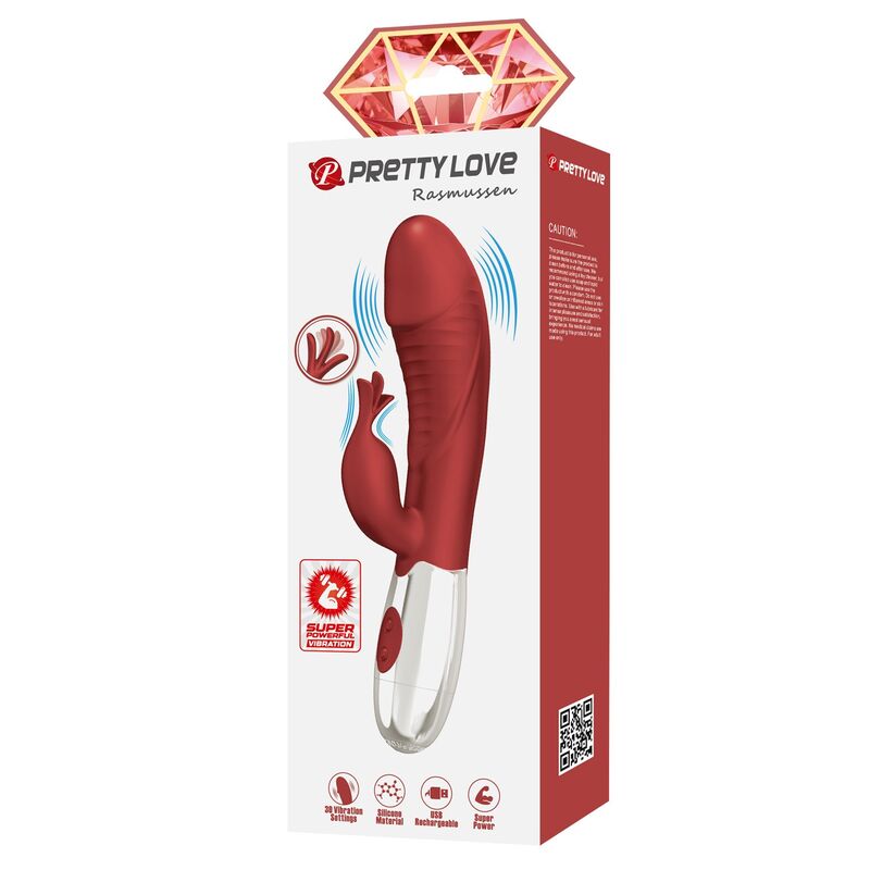 Pretty Love Rosewood Rabbit-Vibrator – Rot