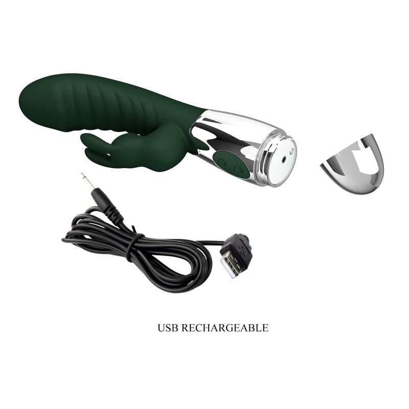 Pretty Love Naughty Bunny Rabbit-Vibrator – Grün