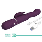 PRETTY LOVE - LOURSEN HASE-VIBRATOR MIT STOSSBEWEGUNG UND 7 VIBRATIONEN, USB-AUFLADBAR, LILA