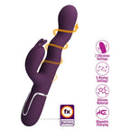 PRETTY LOVE - LOURSEN HASE-VIBRATOR MIT STOSSBEWEGUNG UND 7 VIBRATIONEN, USB-AUFLADBAR, LILA