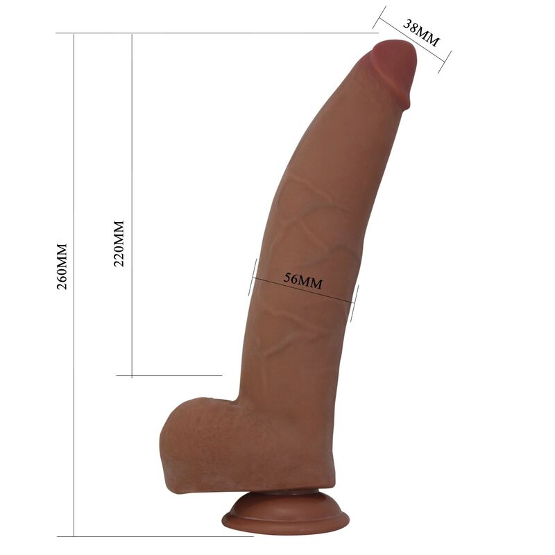 Pretty Love Ulric Dildo 26 cm – Braun