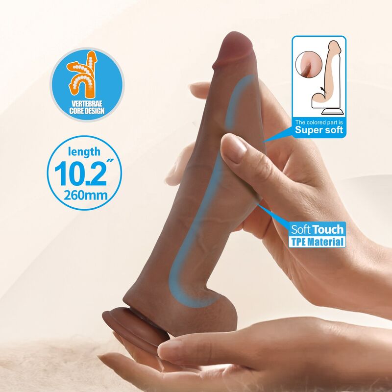 Pretty Love Ulric Dildo 26 cm – Braun