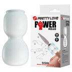 Pretty Love Susan Power Head Wand-Aufsatz – Transparent-Weiß