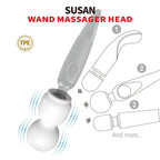 Pretty Love Susan Power Head Wand-Aufsatz – Transparent-Weiß