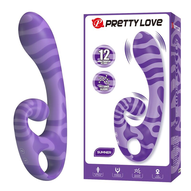Pretty Love Summer Doppel-Vibrator 19 cm – Lila