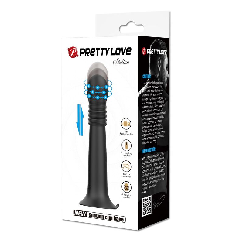 Pretty Love Stella Rotations- und Stoßmassager – Schwarz