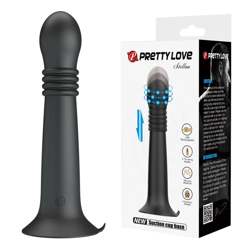 Pretty Love Stella Rotations- und Stoßmassager – Schwarz