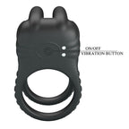 Pretty Love Sini Doppelring-Vibrator – Schwarz