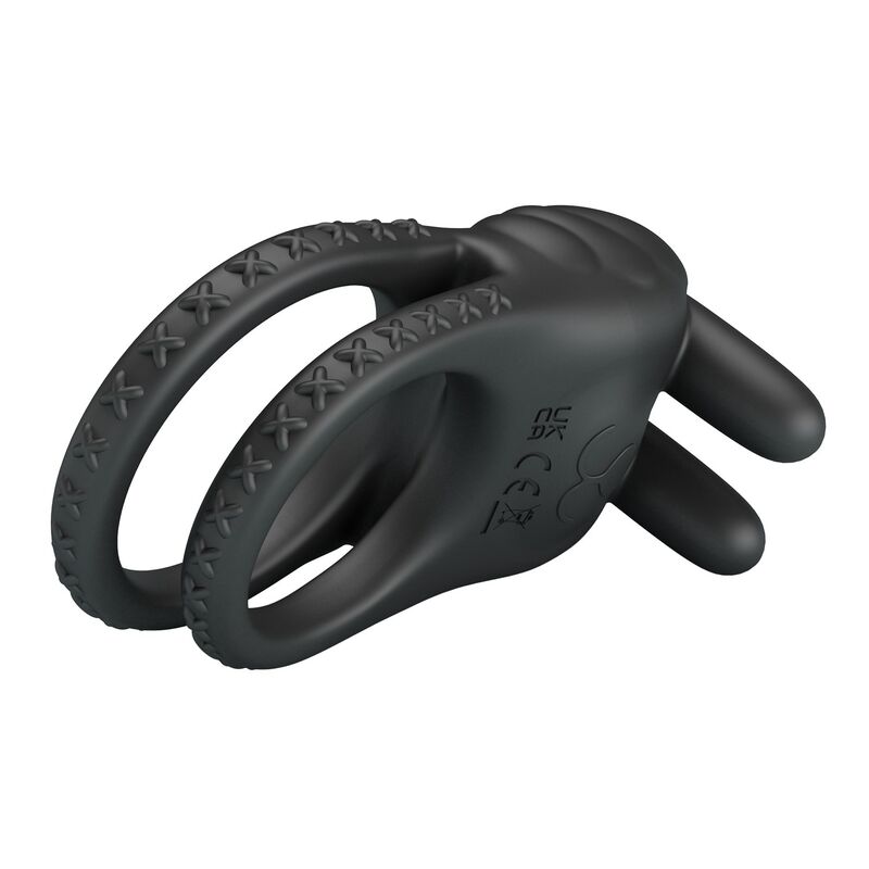 Pretty Love Sini Doppelring-Vibrator – Schwarz