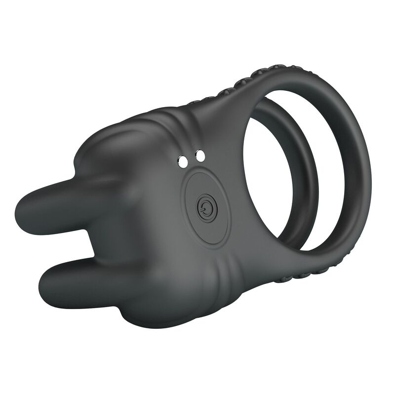 Pretty Love Sini Doppelring-Vibrator – Schwarz