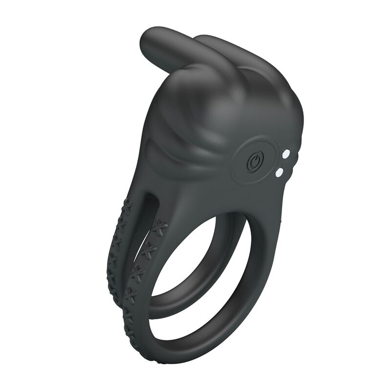 Pretty Love Sini Doppelring-Vibrator – Schwarz