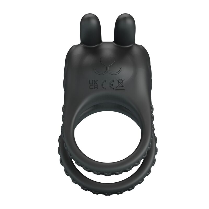 Pretty Love Sini Doppelring-Vibrator – Schwarz