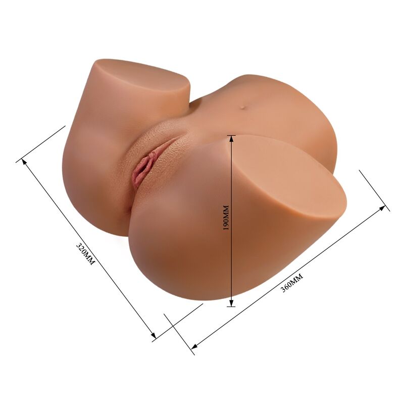 Crazy Bull Torso-Masturbator mit Saugfunktion – Natur