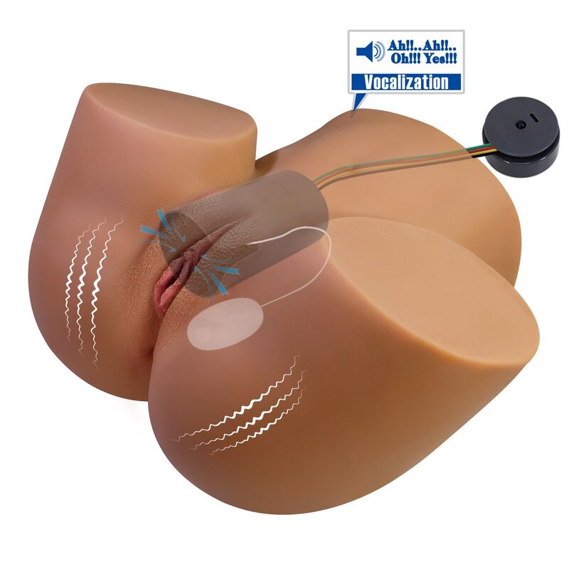 Crazy Bull Torso-Masturbator mit Saugfunktion – Natur