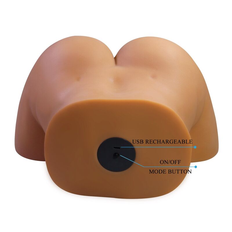Crazy Bull Torso-Masturbator mit Saugfunktion – Natur