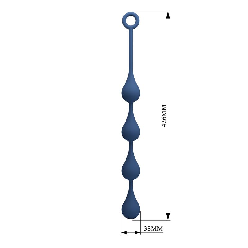 MR PLAY – BLAUE SILIKON-ANALPOLSTER, GRÖSSE L (42,6 CM)
