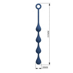 MR PLAY – BLAUE SILIKON-ANALPOLSTER, GRÖSSE M, 33 CM