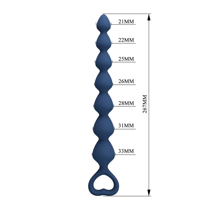 MR PLAY – BLAUE SILIKON-ANALKAPSELN &AMP; ANALPLUG 26,7 CM