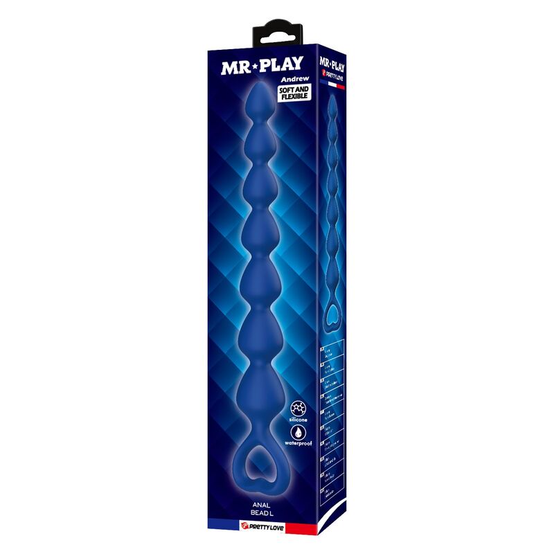 MR PLAY – BLAUE SILIKON-ANALKAPSELN &AMP; ANALPLUG 26,7 CM