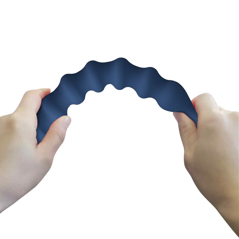 MR PLAY – BLAUE SILIKON-ANALPERLEN &AMP; ANALPLUG – Ø – 3,4 CM – 28,5 CM