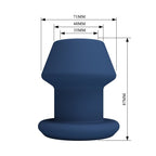 MR PLAY - JACK BLUE SILIKON-HOLZ-ANALPLUG GRÖSSE M
