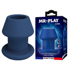 MR PLAY - JACK BLAUER SILIKON-HOLZ-ANALPLUG GRÖSSE S
