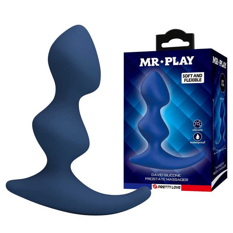 MR PLAY - ERGONOMISCHER BLAUER ANALPLUG