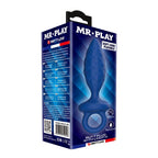 MR PLAY - STRUKTURIERTER ANALPLUG MIT RING BLAU M