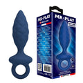 MR PLAY - STRUKTURIERTER ANALPLUG MIT RING BLAU M