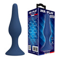 MR PLAY - KONISCHER SILIKON-ANALPLUG, BLAU, XL