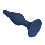 MR PLAY - BLAUER SILIKON-ANALPLUG SCHLANK GRÖSSE S