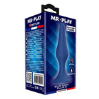 MR PLAY - BLAUER SILIKON-ANALPLUG SCHLANK GRÖSSE S