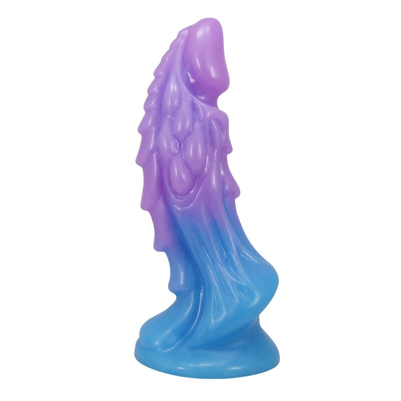 POWER MONSTERS - ATLANTEANS REALISTISCHER DILDO MIT SAUGNAPF 19 CM Ø 5 CM BLAU & LILA