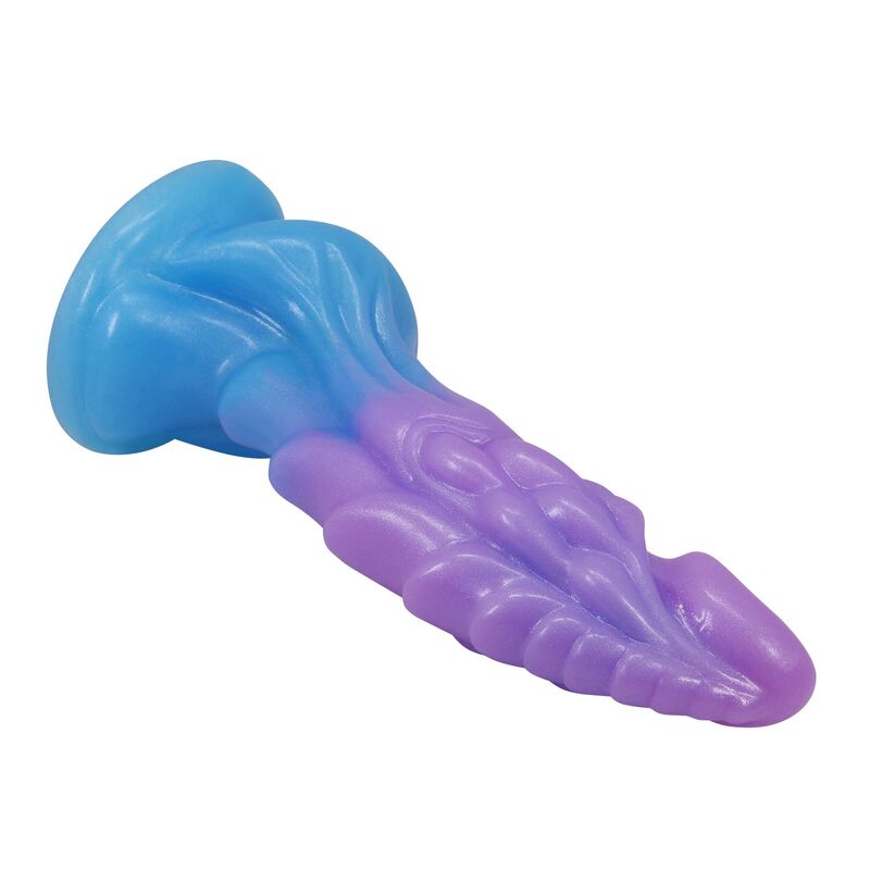 POWER MONSTERS - ATLANTEANS REALISTISCHER DILDO MIT SAUGNAPF 19 CM Ø 5 CM BLAU & LILA