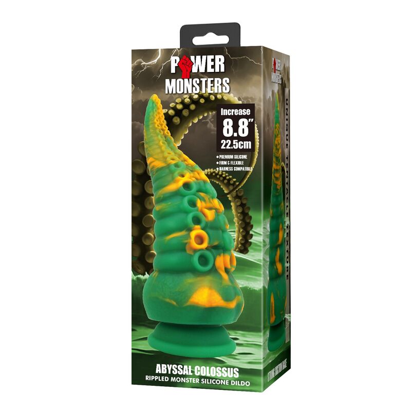 POWER MONSTERS – ABYSSAL COLOSSUS BICOLOR FANTASY SILIKONDILDO 22,5 CM Ø 6 CM